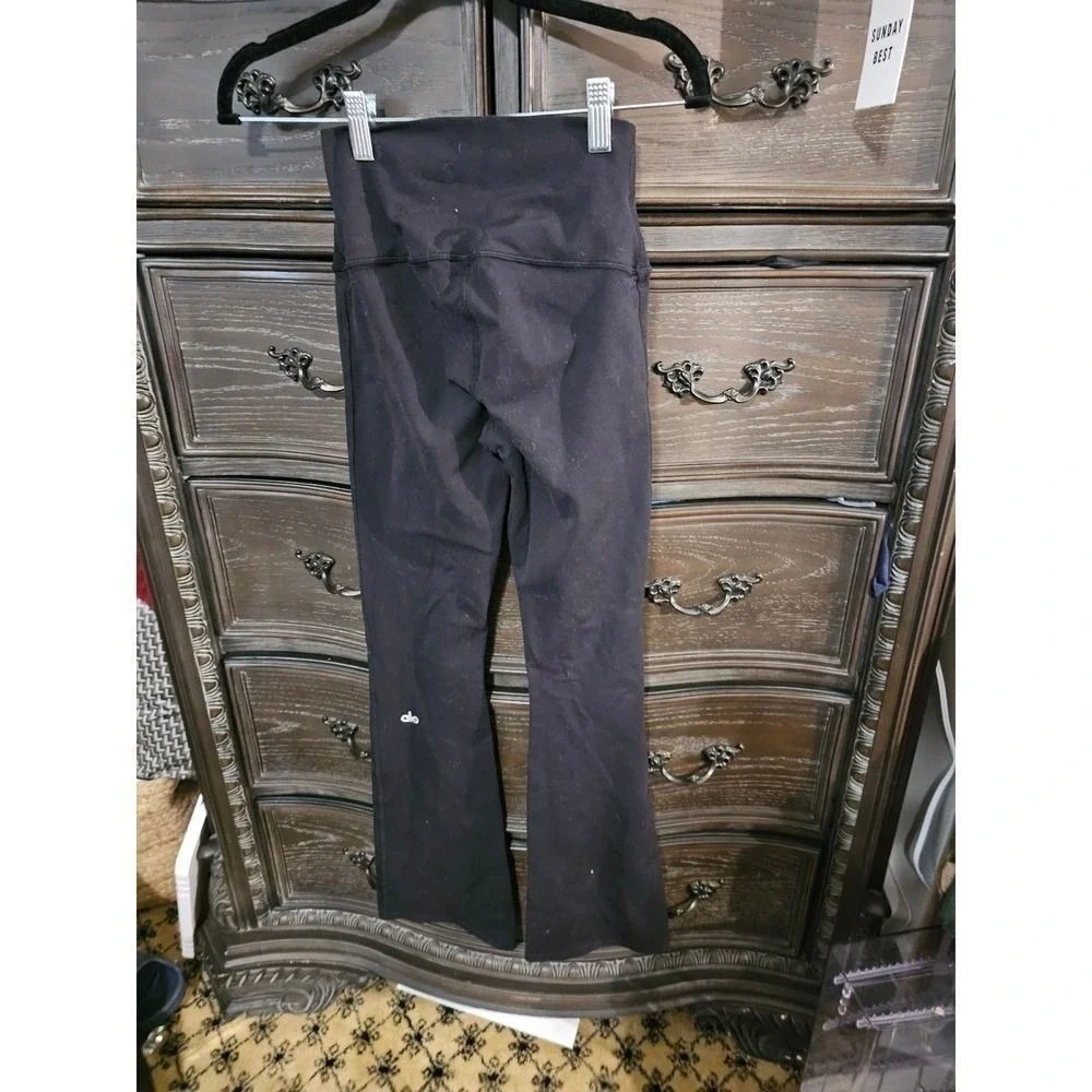 Alo Yoga High Waist Airbrush Flare Leggings‎ Black XXS Bootcut Yoga Pants
